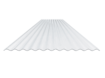 3.0m Clear corrugated polycarbonate roof panel